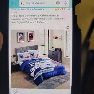 Full size New England Patriot comforter set
